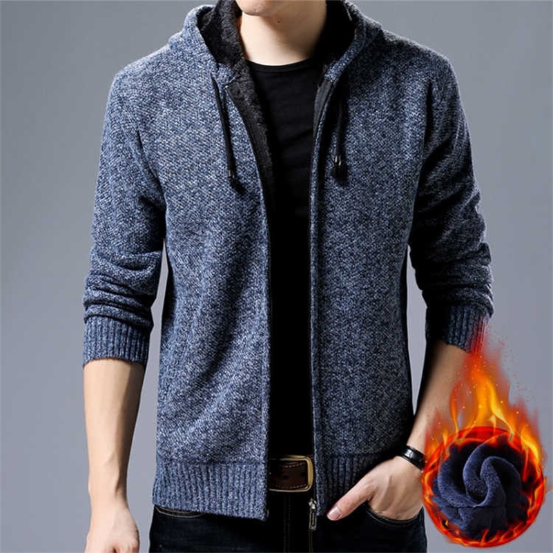Autumn Winter Men Fleece Sweater Men Warm Cardigan Sweatercoat Male Casual Knit Outwear Hooded Sweater Man Hoody Sweatshirt 201117, Light grey
Autumn Winter Men Fleece Sweater Men Warm Cardigan Sweatercoat Male Casual Knit Outwear Hooded Sweater Man Hoody Sweatshirt 201117, Light grey