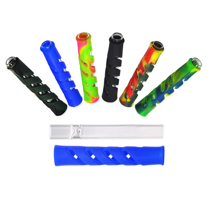 Glass & FDA Silicone One Hitter Pipes Tobacco Smoking Herb Pipe Hose 90MM Cigarette Holder Tobacco glass oil burner pipe
Glass & FDA Silicone One Hitter Pipes Tobacco Smoking Herb Pipe Hose 90MM Cigarette Holder Tobacco glass oil burner pipe