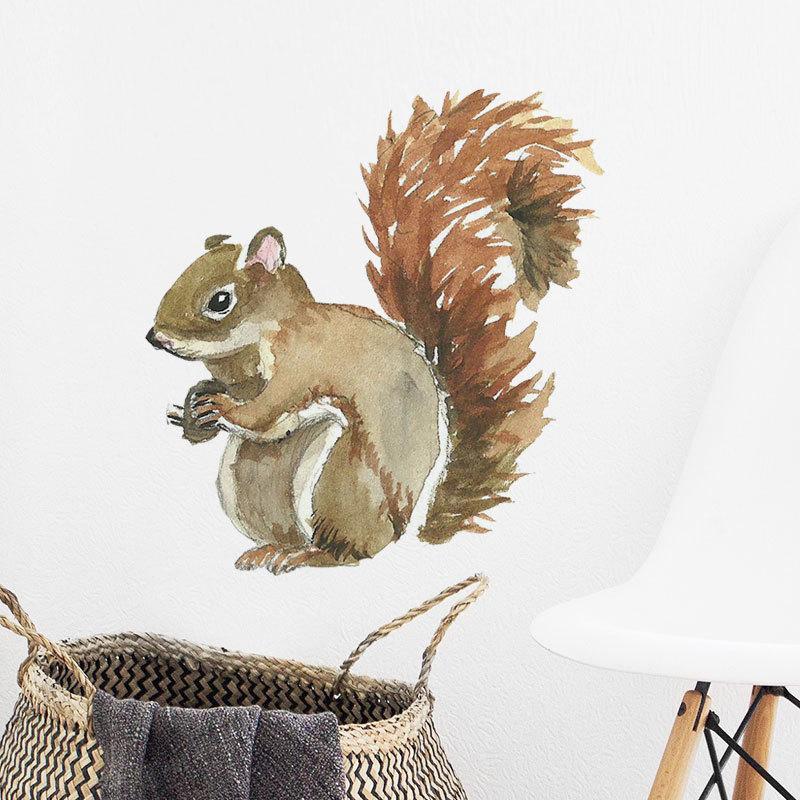 Watercolor Squirrel Wall stickers Hand-paint Style Wall Decals for Kids Room Baby Nursery Room Decoration Home Decor PVC Bedroom
Watercolor Squirrel Wall stickers Hand-paint Style Wall Decals for Kids Room Baby Nursery Room Decoration Home Decor PVC Bedroom