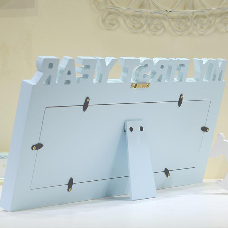 2026 Jusenda Baby DIY Photo 1-12 Months Memorial Growing Picture Frame MY FIRST YEAR Kids 1 Year Birthday Room Wall Decorations 201212 H260306