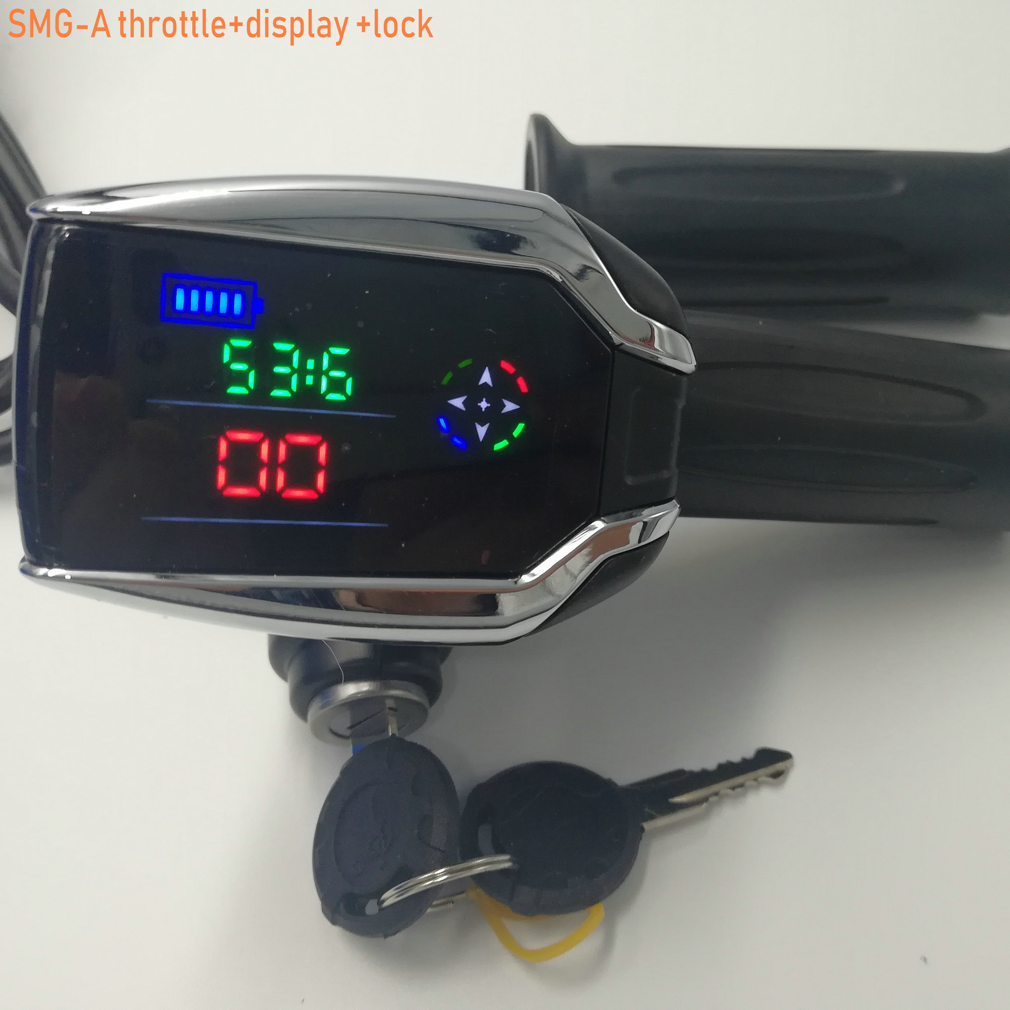 24v36v48v60v72v Twist Throttle With Lock/Key&Colored LCD Display&Battery Voltage Indicator Electric Bike Scooter MTB Tricycle Parts
24v36v48v60v72v Twist Throttle With Lock/Key&Colored LCD Display&Battery Voltage Indicator Electric Bike Scooter MTB Tricycle Parts