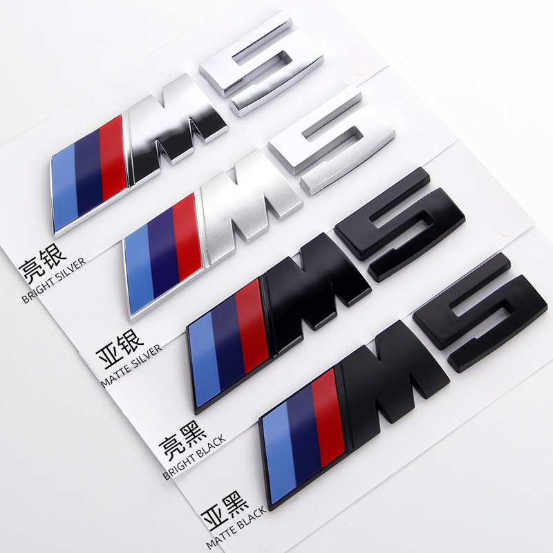 2pcs M1 M3 M5 X1M X3M X5M M135i Logo Car Badges Side Rear Marker Body Sticker Auto Styling Decoration Accessories For BMW 1 3 5 G0