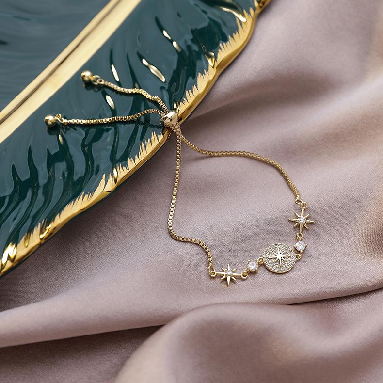 Bracelet for Women Bright Star Zircon Women Bracelet Link Chain Jewelry Accessories Wholesale
Bracelet for Women Bright Star Zircon Women Bracelet Link Chain Jewelry Accessories Wholesale