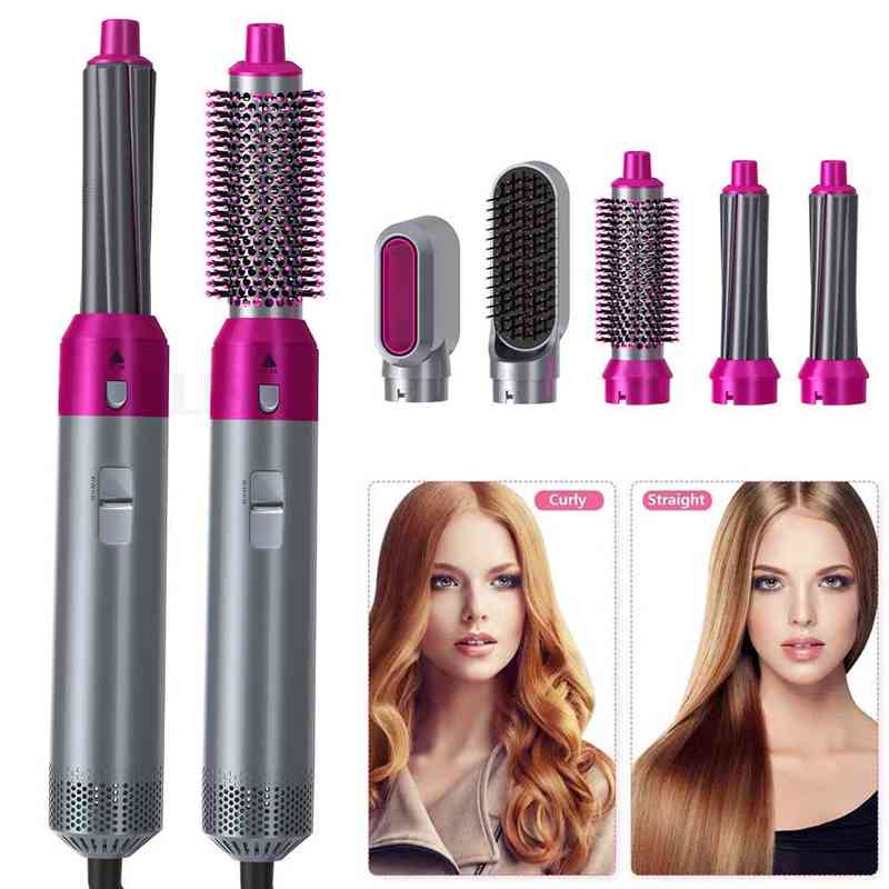Hair Dryer Brush 5 in 1 Professional Blower dryer Rotating Air Comb Curling Iron Styler Blow 211230
Hair Dryer Brush 5 in 1 Professional Blower dryer Rotating Air Comb Curling Iron Styler Blow 211230