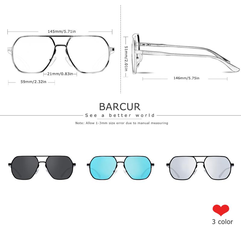 BARCUR Aluminium Magnesium Square Minimalist Sunglasses for Men Sun glasses for women oculos
BARCUR Aluminium Magnesium Square Minimalist Sunglasses for Men Sun glasses for women oculos