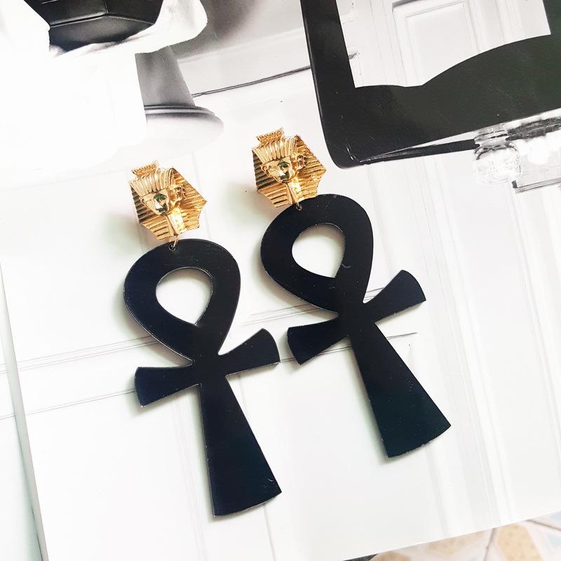 Egyptian Cross Pharaoh Large Acrylic Earrings for Women Pendientes Fashion Geometric Drop Earring Jewelry Woman Brincos
Egyptian Cross Pharaoh Large Acrylic Earrings for Women Pendientes Fashion Geometric Drop Earring Jewelry Woman Brincos