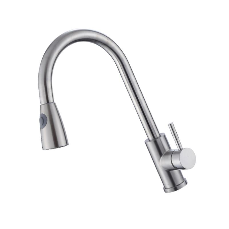 304 Stainless Steel Kichen Bathroom Hot And Cold Tap Pulling Type Faucet Stretch Adjustable Faucet (with 2pcs 60cm Soft Tube Sil
304 Stainless Steel Kichen Bathroom Hot And Cold Tap Pulling Type Faucet Stretch Adjustable Faucet (with 2pcs 60cm Soft Tube Sil
