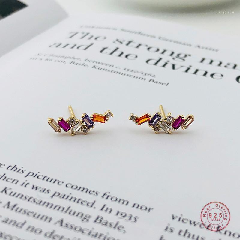 Stud 925 Sterling Silver Color Crystal Inlaid Earrings Women Fashion Simple Party Wedding Jewelry Accessories Girlfriend Gifts, Golden;silver
Stud 925 Sterling Silver Color Crystal Inlaid Earrings Women Fashion Simple Party Wedding Jewelry Accessories Girlfriend Gifts, Golden;silver