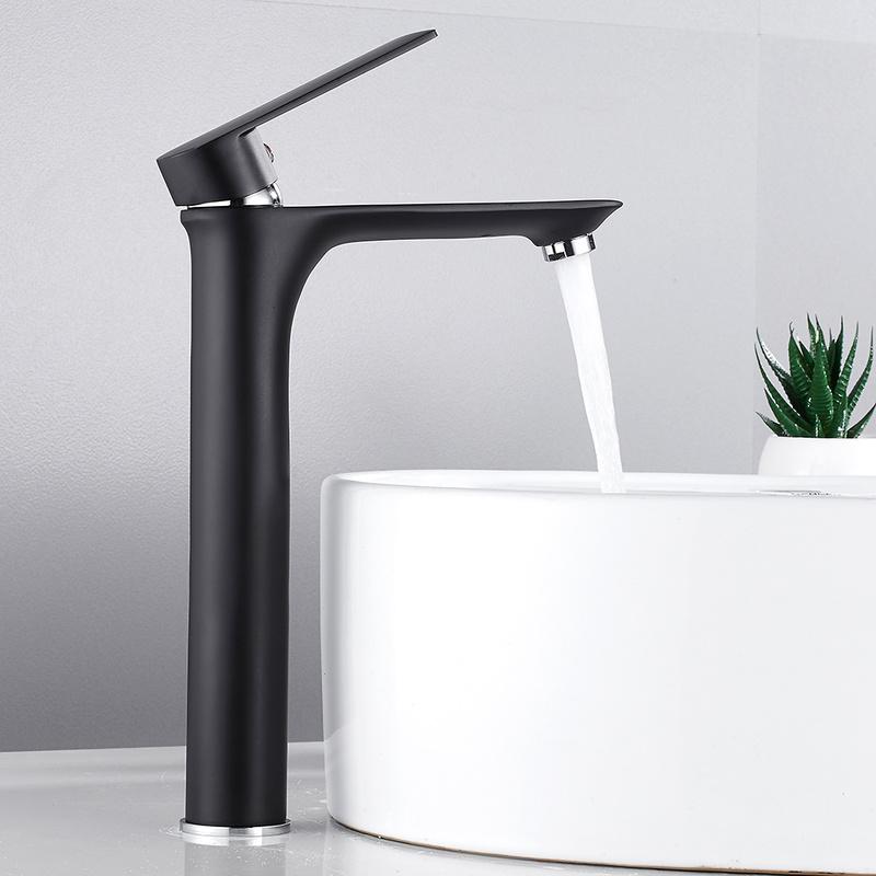 Brass Basin Faucet Painted Black Faucet Single Hole Single Handle Kitchen Hot and Cold Waterfall Bathroom Sink
Brass Basin Faucet Painted Black Faucet Single Hole Single Handle Kitchen Hot and Cold Waterfall Bathroom Sink