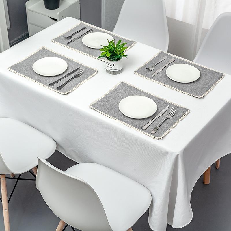 AB Agro-Simple Water-and Oil-Repellent Disposable White Table Cloth Solid Color Cotton Fabric Rectangular Mat Custom Circle
AB Agro-Simple Water-and Oil-Repellent Disposable White Table Cloth Solid Color Cotton Fabric Rectangular Mat Custom Circle