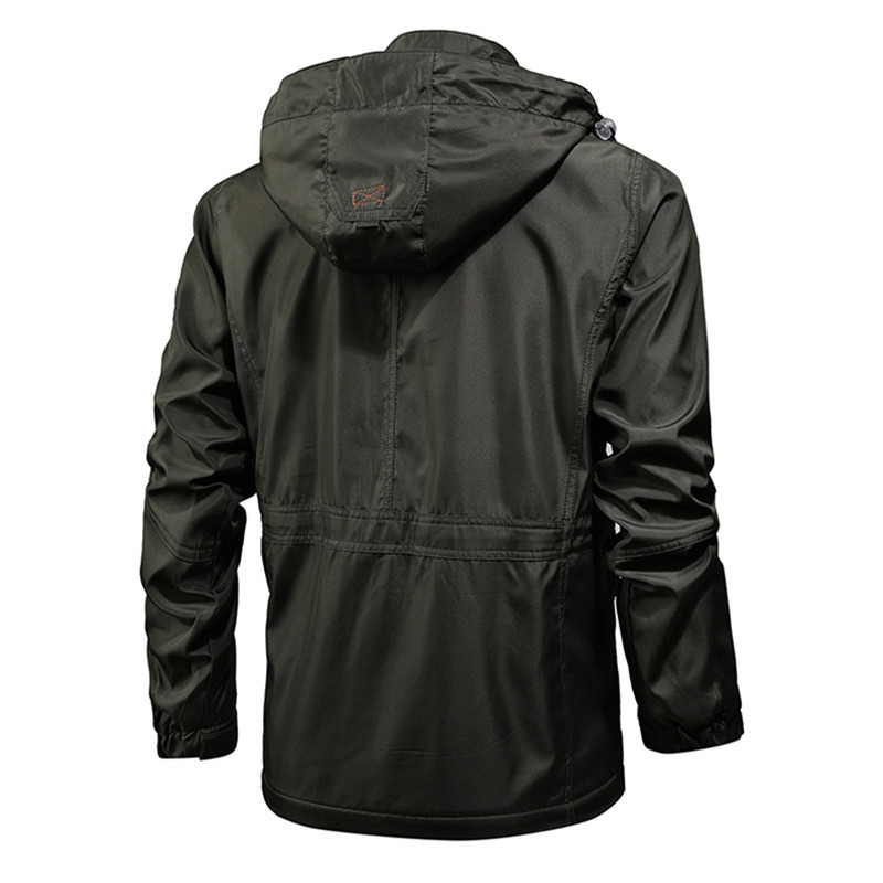 Fashion Men Outdoor Jacket Spring Autumn Thin Windbreaker Jacket Breathable Coat Men Windproof Waterproof Hiking Casual Outwear 201218