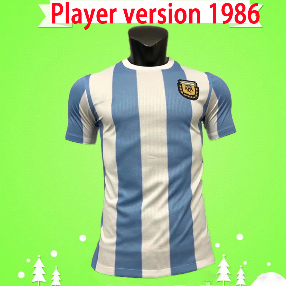 Player version #10 Maradona 1986 Argentina Retro Soccer Jerseys 86 Vintage Football Shirts Classic home white blue Camisetas de Futbol, Black;yellow
Player version #10 Maradona 1986 Argentina Retro Soccer Jerseys 86 Vintage Football Shirts Classic home white blue Camisetas de Futbol, Black;yellow