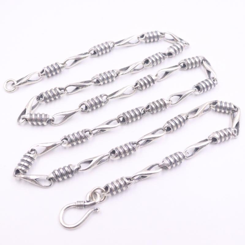 New Fine Pure S925 Sterling Silver Chain Women Men 5mm Wave Square Figure Bead Link Necklace
New Fine Pure S925 Sterling Silver Chain Women Men 5mm Wave Square Figure Bead Link Necklace