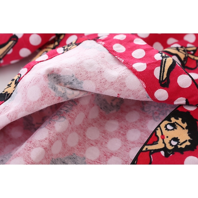 BZEL 2PCS Cotton Pajamas Sets Cute Cartoon Girl Home Pyjamas Women Plus Size Sleepwear New Style Pijamas Femme Homewear Mujer 201217