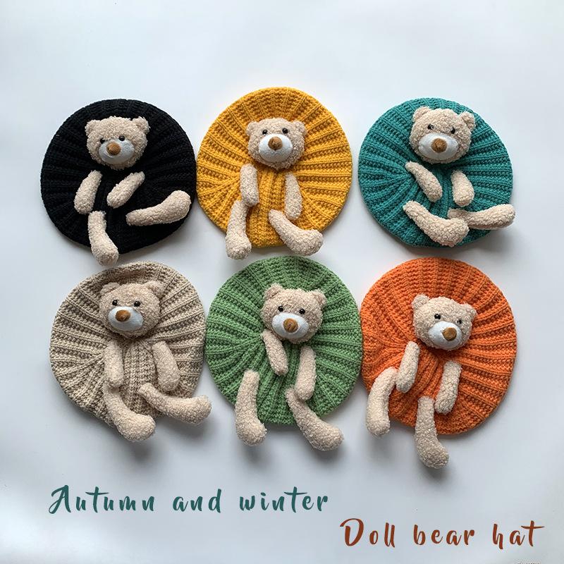 1-4 Years Child Toy Bear Knitted Beret Autumn Winter Cute Beanie Korean Japan Cute Cool Fashion Hat 2020 New, Black
1-4 Years Child Toy Bear Knitted Beret Autumn Winter Cute Beanie Korean Japan Cute Cool Fashion Hat 2020 New, Black