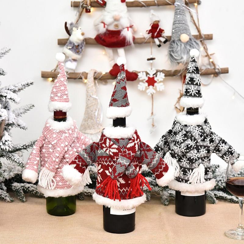 Christmas gift clothes wine bottle dust cover family table decoration christmas decoration hot sale
Christmas gift clothes wine bottle dust cover family table decoration christmas decoration hot sale