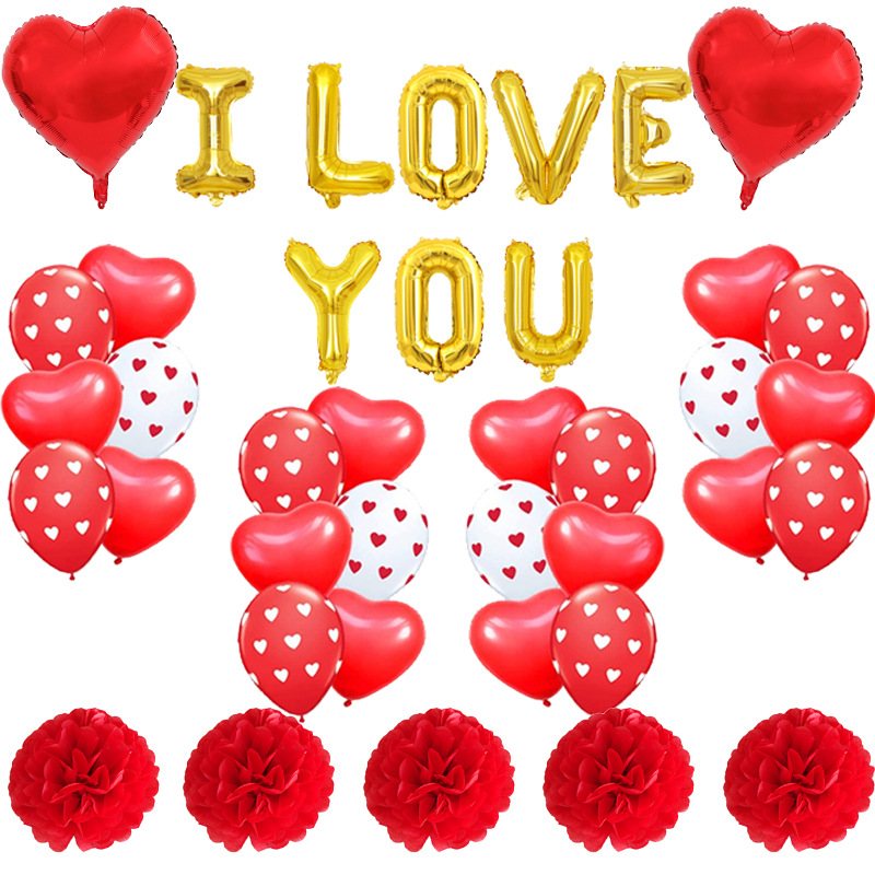 Gold Red Heart Love Balloon Decoration Set Pure Color Foil Helium Baloon Wedding Valentine Day Birthday Party Decorat Supplies ZXFTL1460
Gold Red Heart Love Balloon Decoration Set Pure Color Foil Helium Baloon Wedding Valentine Day Birthday Party Decorat Supplies ZXFTL1460