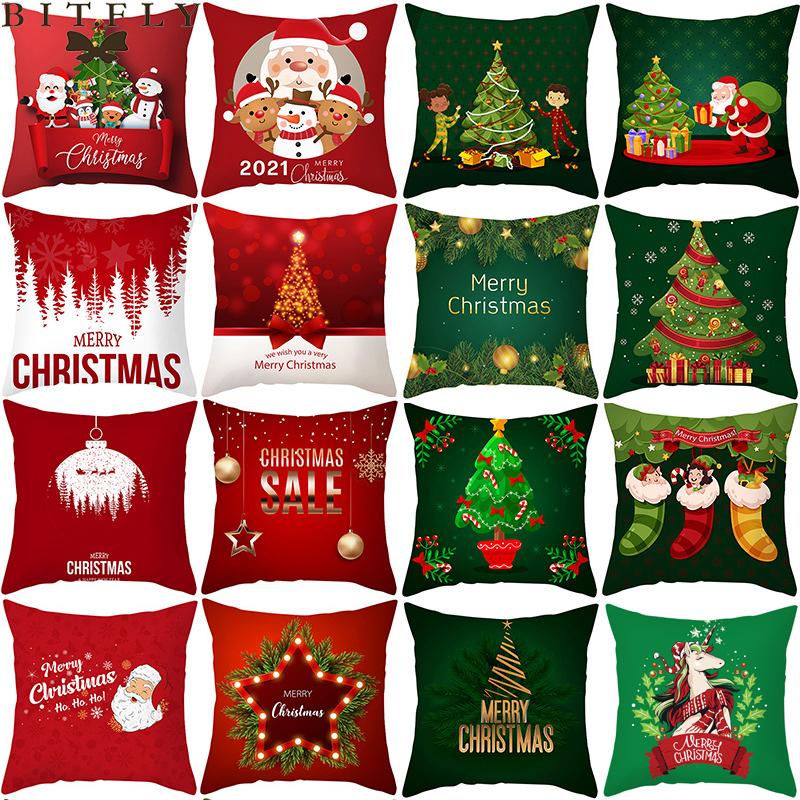 Christmas Decorations 45x45cm Red Green Cushion Cover Merry Decoration For Home Sofa Decor Xmas Gifts Happy Year 2021
Christmas Decorations 45x45cm Red Green Cushion Cover Merry Decoration For Home Sofa Decor Xmas Gifts Happy Year 2021
