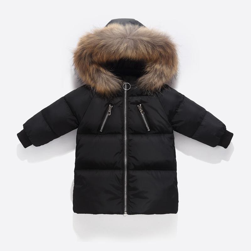 Children Down Jacket Girls Mid-Length Thick Large Fur Collar Boys Baby Solid Color Jacket 2-8 Y Children's Winter Outerwear, Beige 
Children Down Jacket Girls Mid-Length Thick Large Fur Collar Boys Baby Solid Color Jacket 2-8 Y Children's Winter Outerwear, Beige