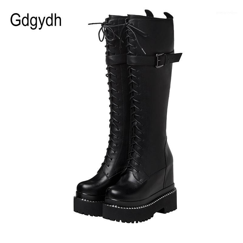 Gdgydh Fashion Lace-up Knee High Platform Boots Goth Black Metal Decoration Women Boots With Zipper Wedges Heel Drop Shipping1, White shoes
Gdgydh Fashion Lace-up Knee High Platform Boots Goth Black Metal Decoration Women Boots With Zipper Wedges Heel Drop Shipping1, White shoes