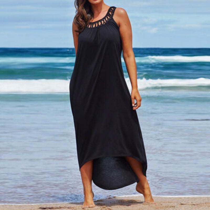 Hollow-Out Vest Sleeve Plus Size Beachwear Beach Wear Bikini Cover Up Long Kaftan Ladies Maxi Dress Long soild color Cardigan, Black
Hollow-Out Vest Sleeve Plus Size Beachwear Beach Wear Bikini Cover Up Long Kaftan Ladies Maxi Dress Long soild color Cardigan, Black