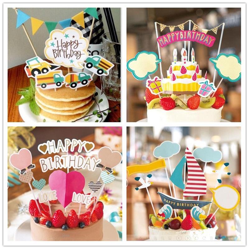 INS Paperboard Happy Birthday Cake Topper Love Heart Birthday Cupcake Topper Supplies for Kids Party Cake Decorations
INS Paperboard Happy Birthday Cake Topper Love Heart Birthday Cupcake Topper Supplies for Kids Party Cake Decorations