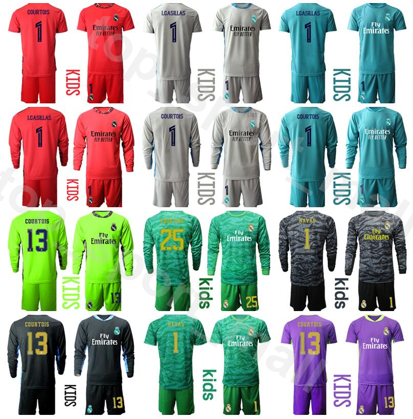 Kids Long Sleeve Goalkeeper Real Madrid Youth Thibaut Courtois Jersey Goalie Set Iker Casillas Keylor Navas Paco Buyo Football Shirt Kits, Kids blue
Kids Long Sleeve Goalkeeper Real Madrid Youth Thibaut Courtois Jersey Goalie Set Iker Casillas Keylor Navas Paco Buyo Football Shirt Kits, Kids blue
