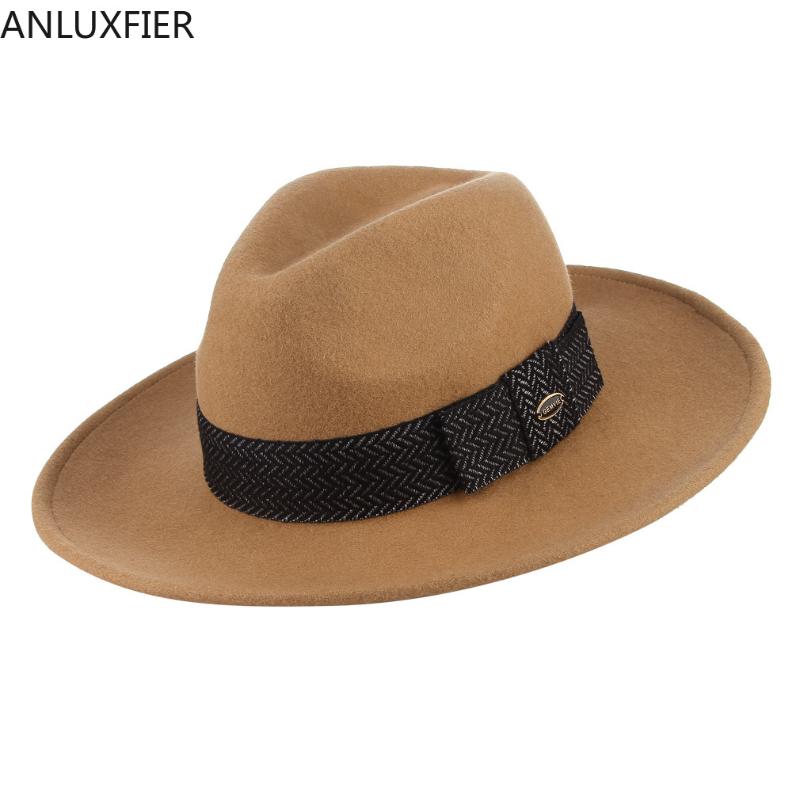 Winter New British Wool Fedora Hat Women Men Vintage Elegant Fedoras Cap Lady Party Formal Occasion All-match Hats H7184, Black
Winter New British Wool Fedora Hat Women Men Vintage Elegant Fedoras Cap Lady Party Formal Occasion All-match Hats H7184, Black