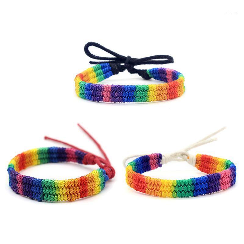 Charm Bracelets 10Pc Rainbow LOVE Pride Bracelet Handmade Braided Friendship String Gay & Lesbian Adjustable Size Lover Jewelry1
Charm Bracelets 10Pc Rainbow LOVE Pride Bracelet Handmade Braided Friendship String Gay & Lesbian Adjustable Size Lover Jewelry1
