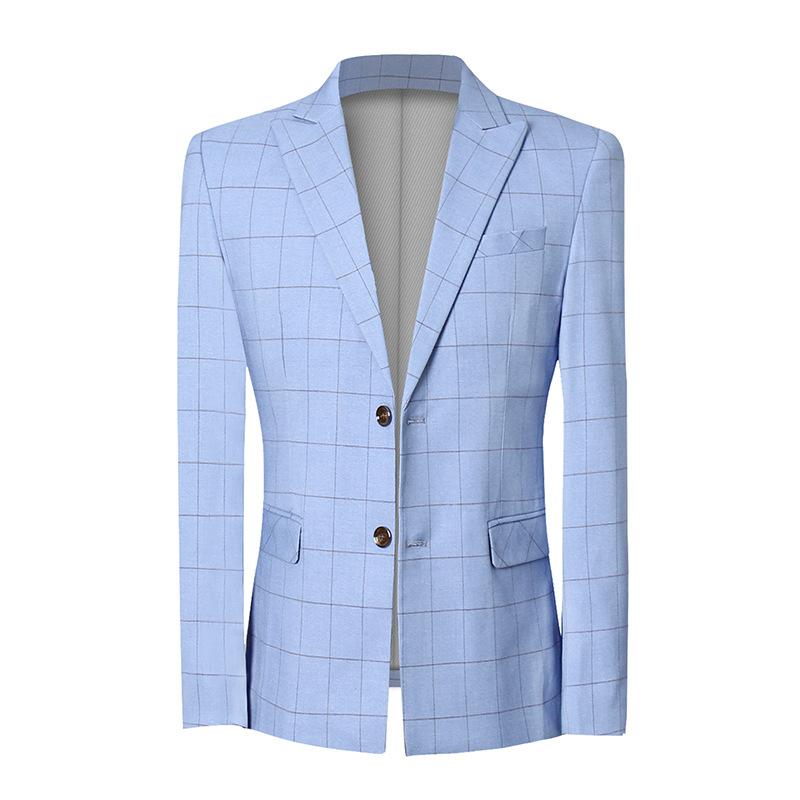 Blazers Check Slim Men Fit Office Work Plaid Suit Jacket Wedding Groom Formal Casual Business Party Prom Sky Blue Light Yellow
Blazers Check Slim Men Fit Office Work Plaid Suit Jacket Wedding Groom Formal Casual Business Party Prom Sky Blue Light Yellow