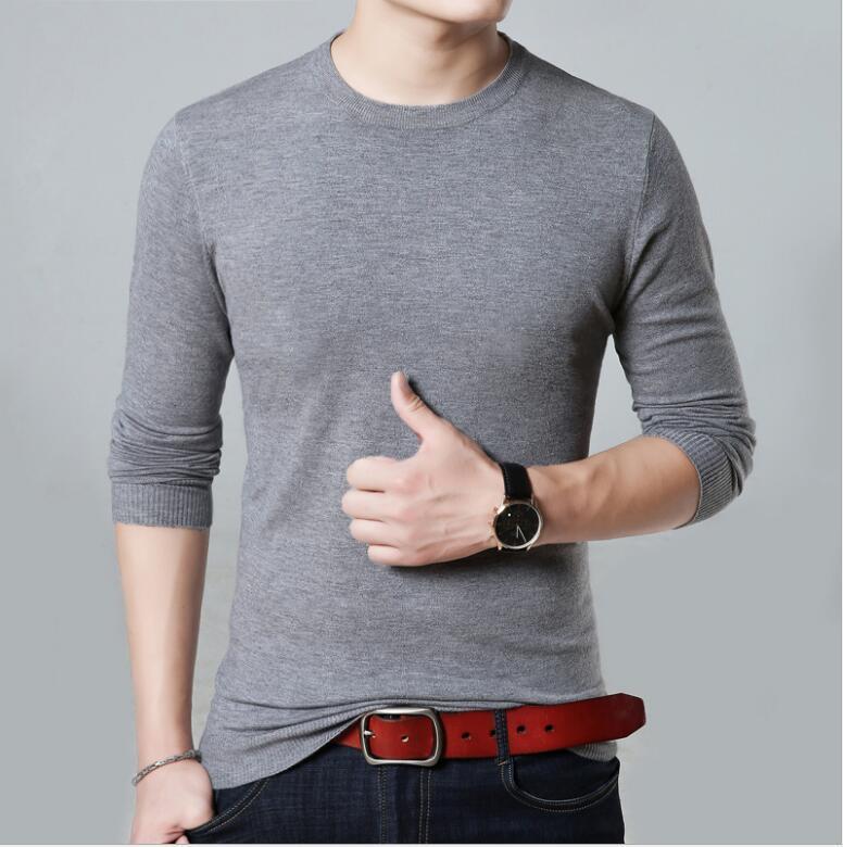 New Casual Men's Sweater O-Neck Slim Fit Knittwear Autumn Mens Sweaters Pullovers Pullover Men Homme 201118