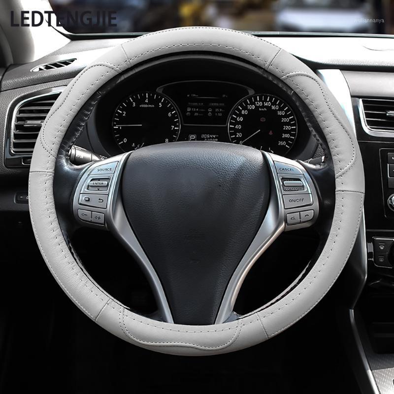 Steering Wheel Covers LEDTENGJIE Car Cover Leather Carbon Fiber Material Breathable Non-slip Sweat-absorbent Fashion Interior
Steering Wheel Covers LEDTENGJIE Car Cover Leather Carbon Fiber Material Breathable Non-slip Sweat-absorbent Fashion Interior