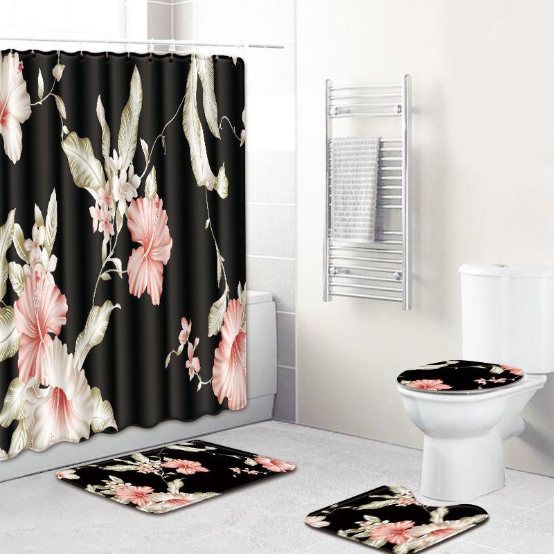 Fantasy Flowers Waterproof Bathroom Shower Curtain Set Toilet Mat Accessories Carpet Bathroom in Bath Mats 180*180cm
Fantasy Flowers Waterproof Bathroom Shower Curtain Set Toilet Mat Accessories Carpet Bathroom in Bath Mats 180*180cm
