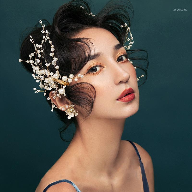 NiuShuya Wedding Head Pearl Hairpins For Brides Handmade Women Ornaments Bridal Hair Clips Accessories Jewelries & Barrettes, Golden;silver
NiuShuya Wedding Head Pearl Hairpins For Brides Handmade Women Ornaments Bridal Hair Clips Accessories Jewelries & Barrettes, Golden;silver