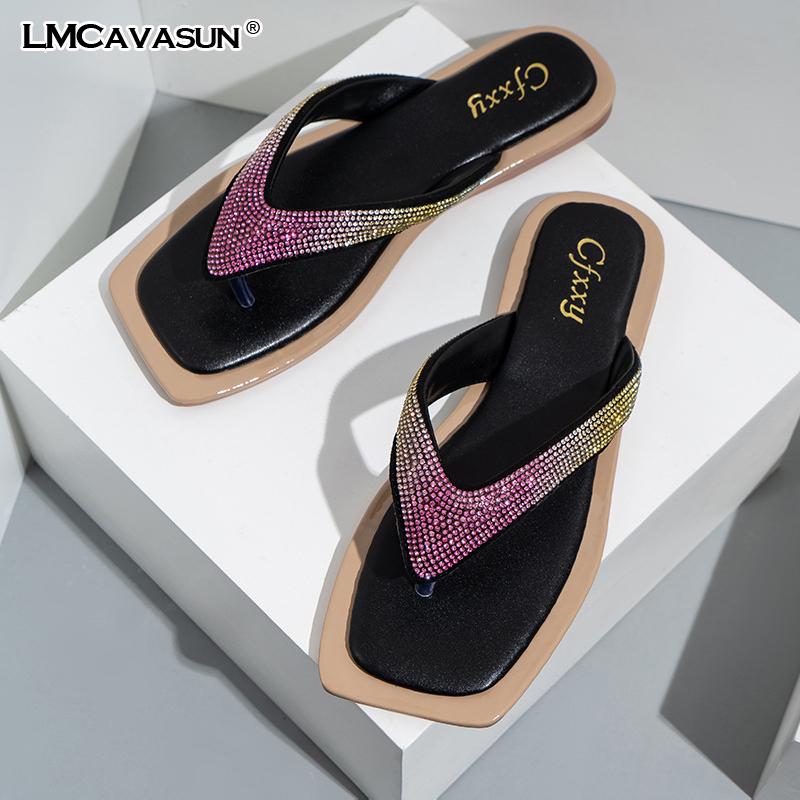 LMCAVASUN Brand Desinger Women Slippers Elegant Low Heels Sandals Summer Outdoor Beach Flip Flop Ladies Mules Slides, Black
LMCAVASUN Brand Desinger Women Slippers Elegant Low Heels Sandals Summer Outdoor Beach Flip Flop Ladies Mules Slides, Black