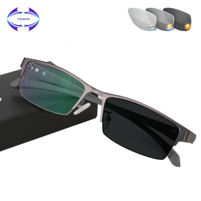 VCKA Prescription Reading Glasses intelligent Discoloration UV Spectacles Presbyopic Eyeglasses With Diopter 0 To +4.00 Unisex1
VCKA Prescription Reading Glasses intelligent Discoloration UV Spectacles Presbyopic Eyeglasses With Diopter 0 To +4.00 Unisex1
