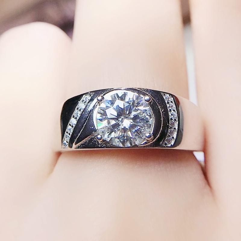 Cluster Rings Men Ring Moissanite Round Style 1ct Gemstone Per Jewelry 925 Sterling Silver Fine Q208191, Golden;silver
Cluster Rings Men Ring Moissanite Round Style 1ct Gemstone Per Jewelry 925 Sterling Silver Fine Q208191, Golden;silver