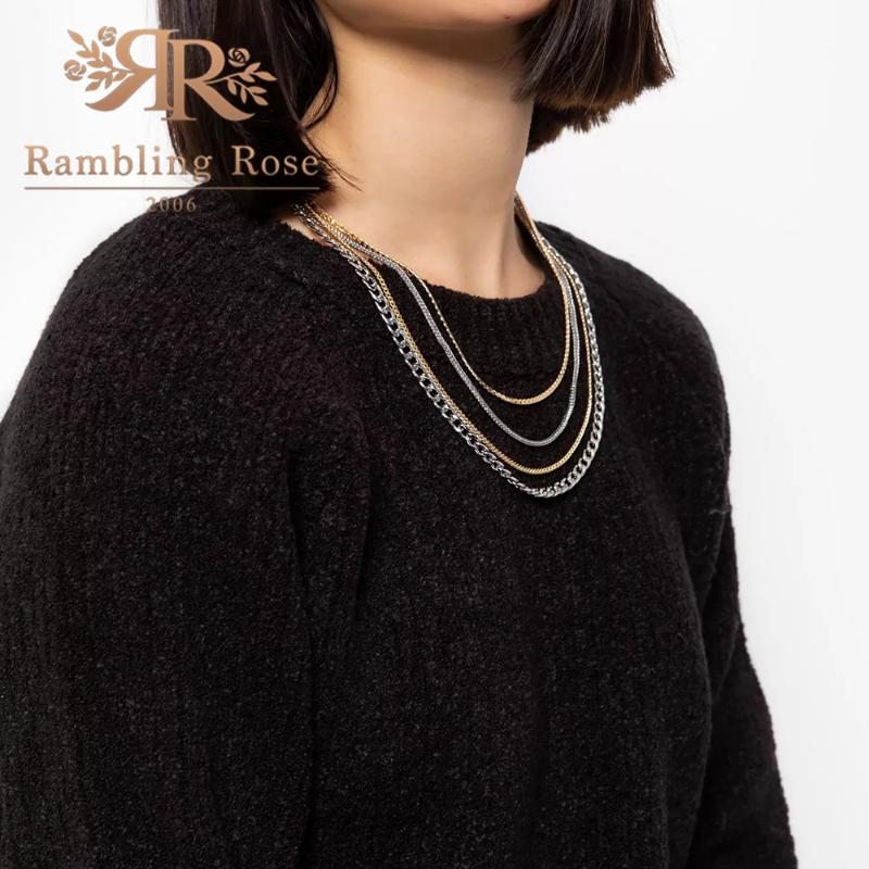New Fashion Combination Necklace For Women 4 Layers Gold Color Chain Necklace Women Collar Choker Party Statement Jewelry
New Fashion Combination Necklace For Women 4 Layers Gold Color Chain Necklace Women Collar Choker Party Statement Jewelry