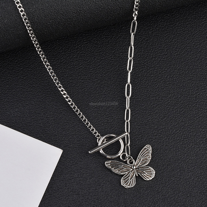 Butterfly OT buckle clasp Necklace Ancient silver butterfly necklaces pendants chains women fashion jewelry will and sandy gift
Butterfly OT buckle clasp Necklace Ancient silver butterfly necklaces pendants chains women fashion jewelry will and sandy gift