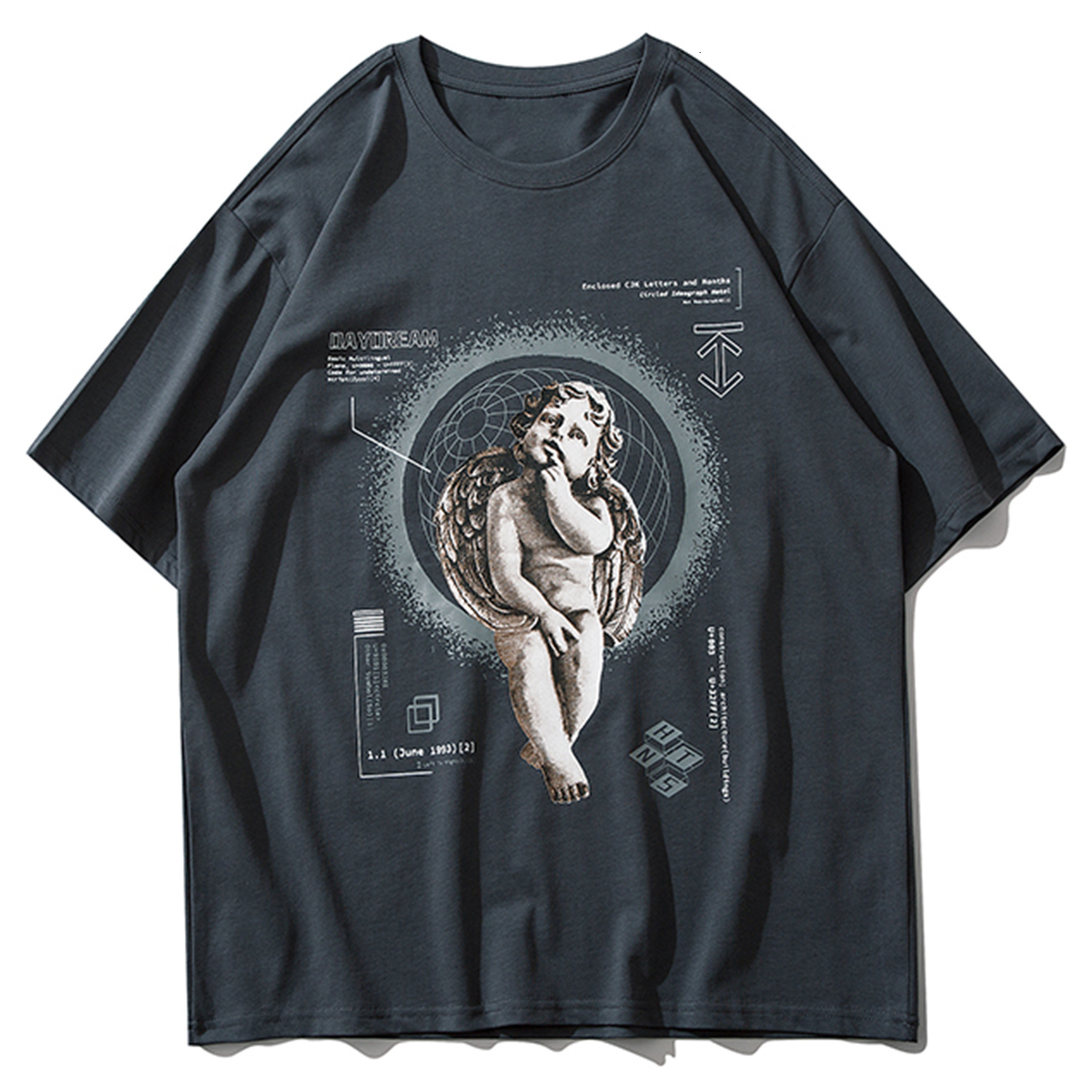 New Vintage Thinking Angel Print Hip Hop T-shirt Men Women 2021 Summer Harajuku Tshirts Cotton Tops Tees Loose Short Sleeve Shirts D5ke, Black
New Vintage Thinking Angel Print Hip Hop T-shirt Men Women 2021 Summer Harajuku Tshirts Cotton Tops Tees Loose Short Sleeve Shirts D5ke, Black