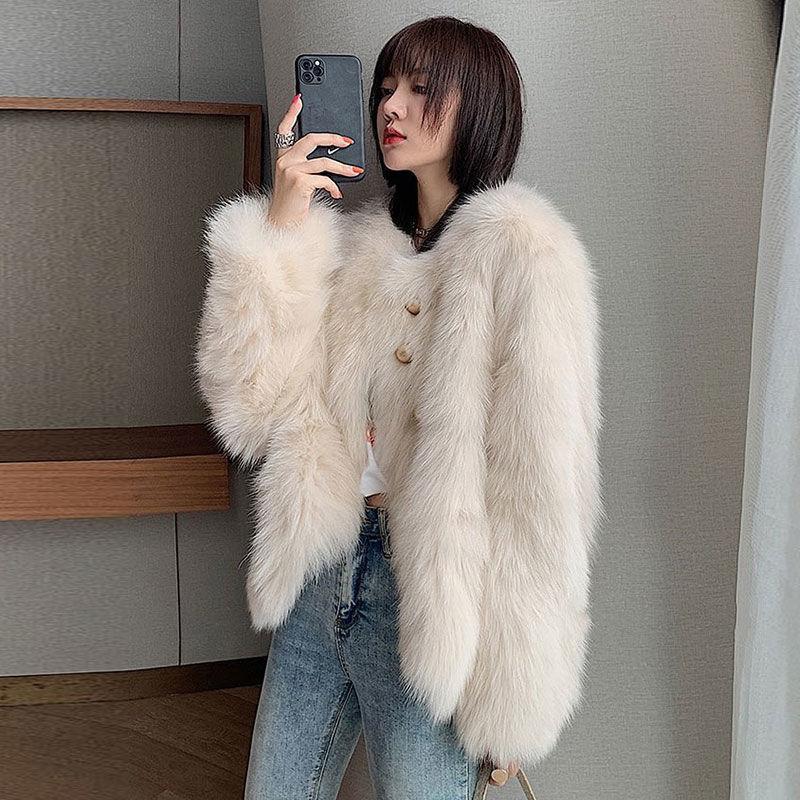 Women 2021 New Autumn Winter Fashion Solid Color O-neck Coats Female Fake Fur Fur Jackets Ladies Short Faux Outwear Q507, White
Women 2021 New Autumn Winter Fashion Solid Color O-neck Coats Female Fake Fur Fur Jackets Ladies Short Faux Outwear Q507, White