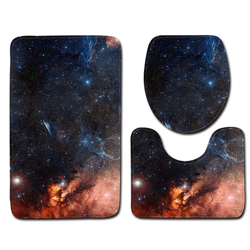 3D Starry Bathroom Toilet Three-Piece Floor Mat Door Mat Bathroom Carpet outdoor patio area rug waterproof rugs for bedroom, W180812-c004
3D Starry Bathroom Toilet Three-Piece Floor Mat Door Mat Bathroom Carpet outdoor patio area rug waterproof rugs for bedroom, W180812-c004