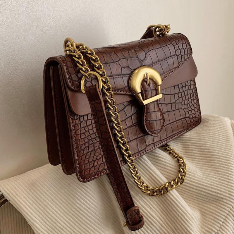 High Quality Chains Female Shoulder Bags 2021New Crossbody Bags For Women Luxury Designer Crocodile Pattern Women Messenger, Black
High Quality Chains Female Shoulder Bags 2021New Crossbody Bags For Women Luxury Designer Crocodile Pattern Women Messenger, Black