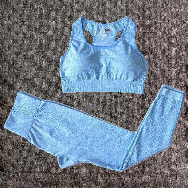 2PCS Vital Seamless Yoga Set Women Fitness Clothing Sportswear Woman Gym Leggings+Padded Push-up Sports Bra Running Sports Suits1, Blue top
2PCS Vital Seamless Yoga Set Women Fitness Clothing Sportswear Woman Gym Leggings+Padded Push-up Sports Bra Running Sports Suits1, Blue top