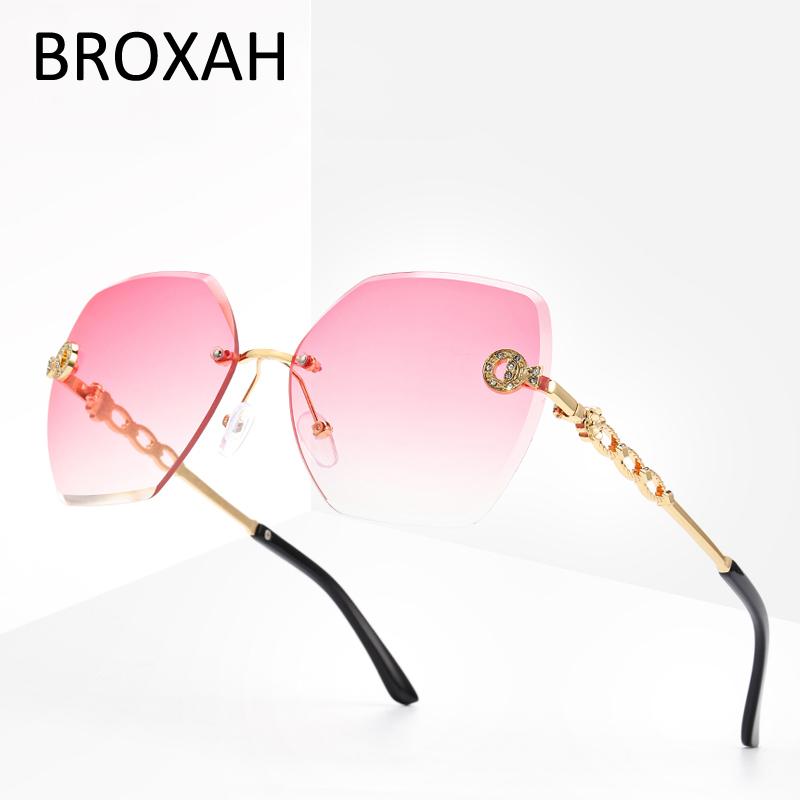 Fashion Women Sunglasses Rimless Brand Designer High Quality Gradient Sun Glasses Female Shades With Box UV400
Fashion Women Sunglasses Rimless Brand Designer High Quality Gradient Sun Glasses Female Shades With Box UV400