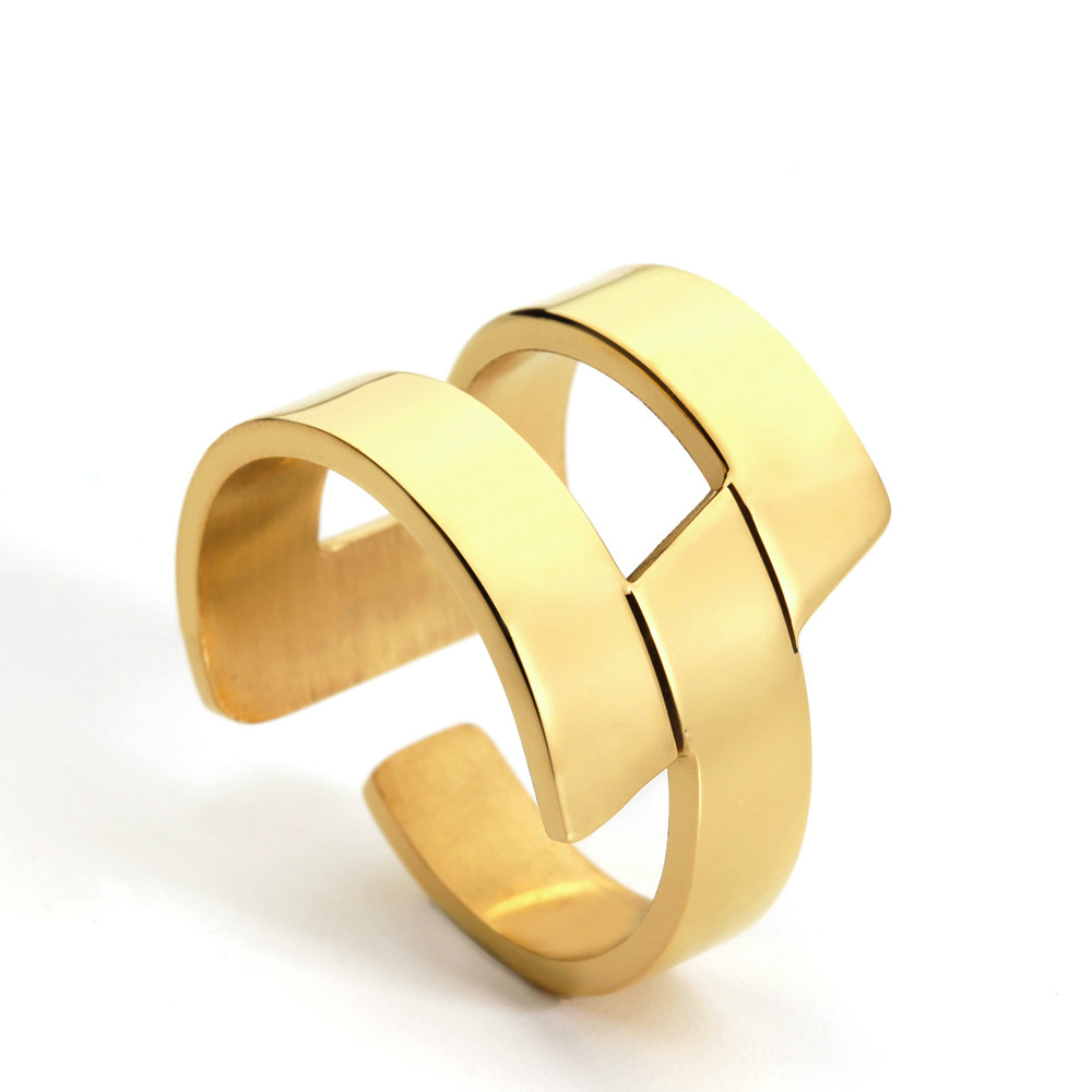 VAROLE Punk Abstract Geometry Ring Gold Color Stainless Steel Minimalist Geometric Finger Rings For Women Fashion Jewelry
VAROLE Punk Abstract Geometry Ring Gold Color Stainless Steel Minimalist Geometric Finger Rings For Women Fashion Jewelry