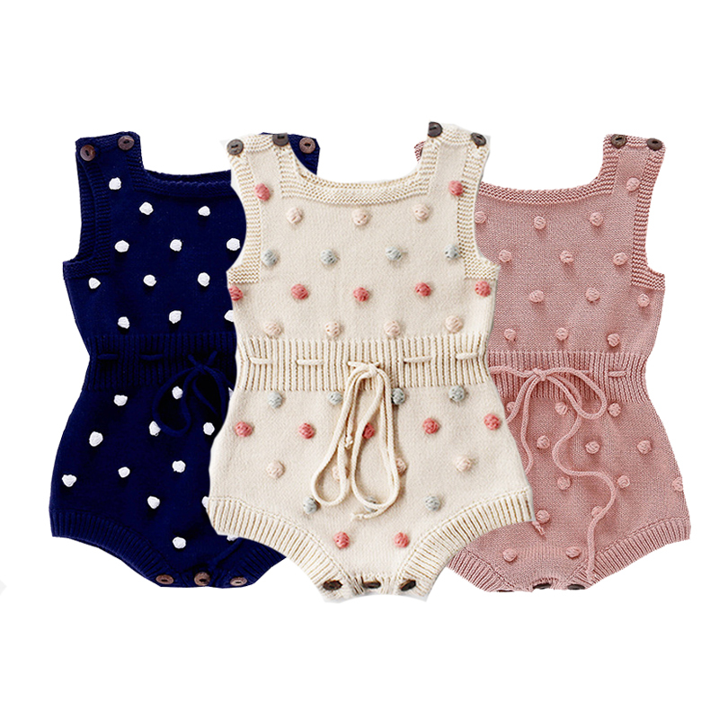 Infant Baby Knitted Rompers 3+ Dot Printed Sleeveless Solid Wool Jumpsuit Waist Elastic Band Kid Onesies Girls Outfits Clothes 0-2T, Blue
Infant Baby Knitted Rompers 3+ Dot Printed Sleeveless Solid Wool Jumpsuit Waist Elastic Band Kid Onesies Girls Outfits Clothes 0-2T, Blue