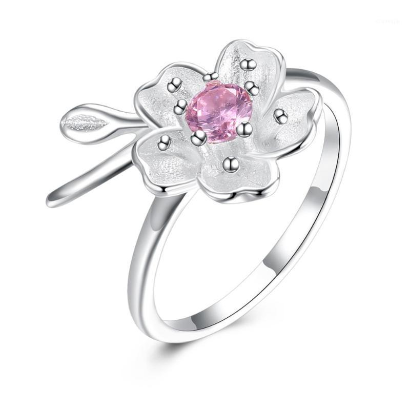 Cluster Rings Romantic Pink Cubic Zircon Flower Silver Women 925 Sterling Wedding For Lady Party Fine Jewelry Festival Gift
Cluster Rings Romantic Pink Cubic Zircon Flower Silver Women 925 Sterling Wedding For Lady Party Fine Jewelry Festival Gift