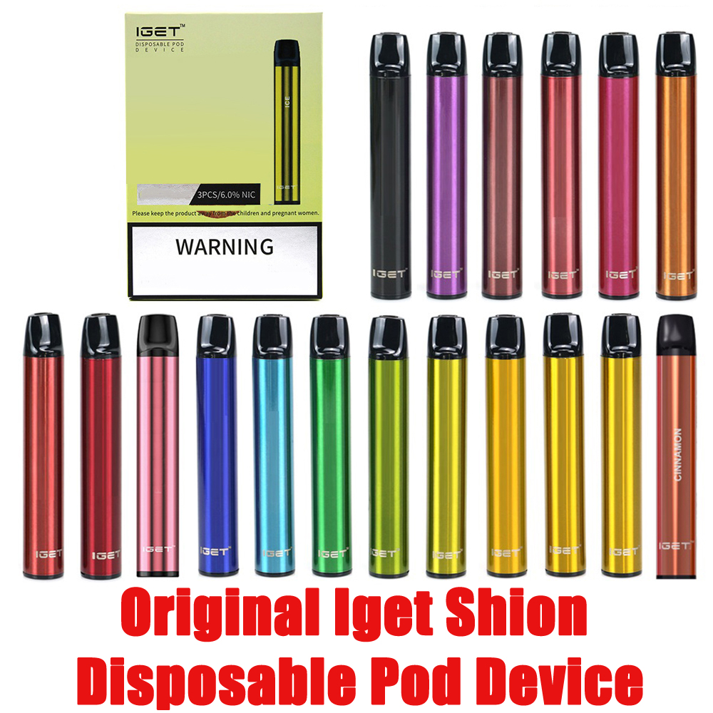 100% Original IGET Shion E cigarettes Disposable pod Kit device 600 Puff 400mAh 2.4ml Prefilled Portable Vape Stick Pen Bar Plus XXL Max VS air lux Gunnpod
100% Original IGET Shion E cigarettes Disposable pod Kit device 600 Puff 400mAh 2.4ml Prefilled Portable Vape Stick Pen Bar Plus XXL Max VS air lux Gunnpod