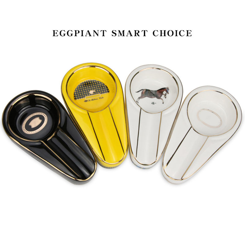 Classic Ceramic Cigar Ashtray Luxurys Designers Smoke Ash Tray Holder Cigars Home Table Desk Accessories Decor
Classic Ceramic Cigar Ashtray Luxurys Designers Smoke Ash Tray Holder Cigars Home Table Desk Accessories Decor
